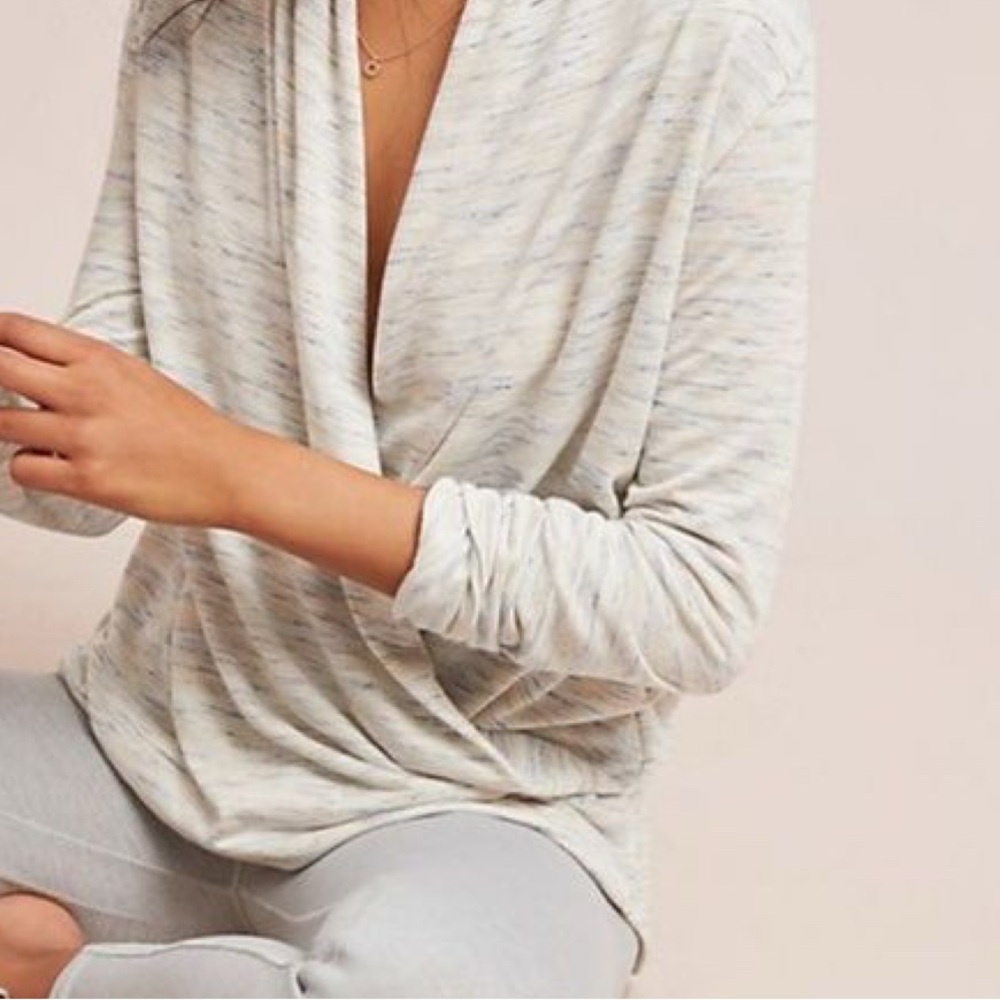 Anthropologie Akemi + Kin faux wrap top S